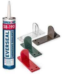 Can fasten Sno-Safe Snow Guards with Adhesive Only