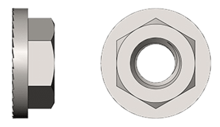 S-5! M8 Flanged Nut