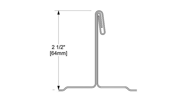 2 1/2 Inch Double Fold Standing Seam