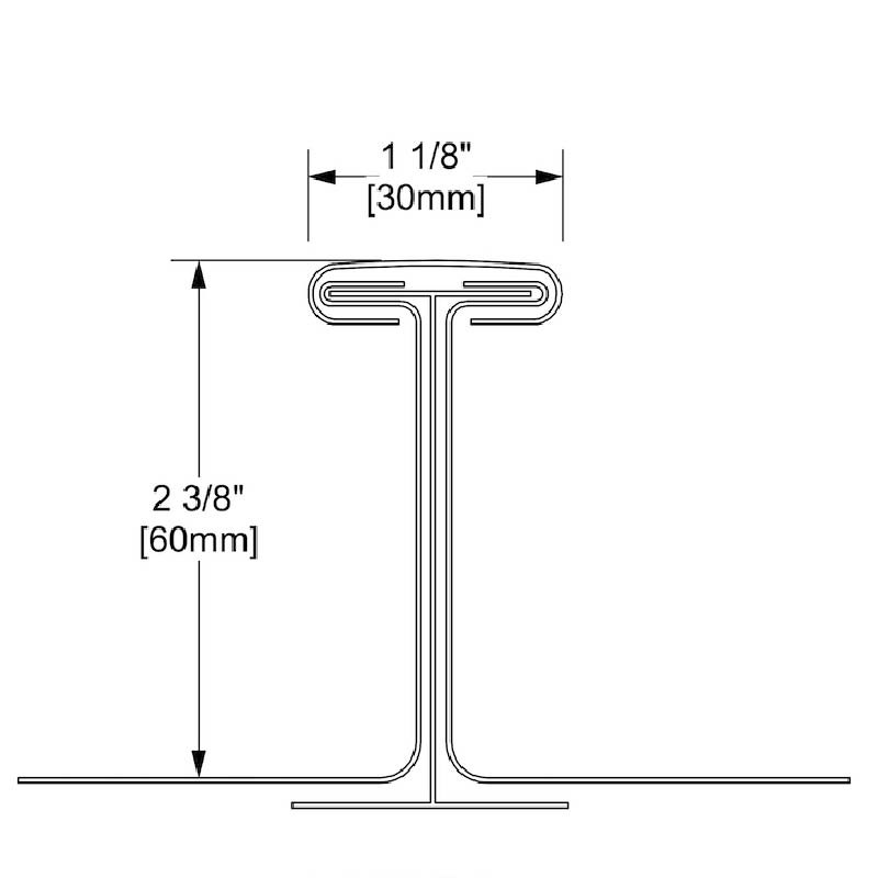  T - Shaped Standing Seam