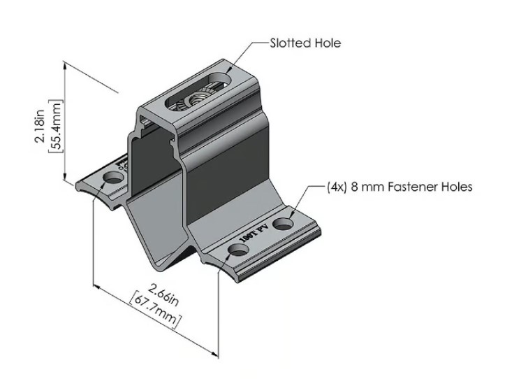 S-5! CorruBracket 100TPV with Dimensions