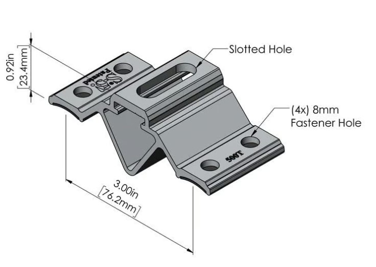 S-5! CorruBracket 500T with Dimensions